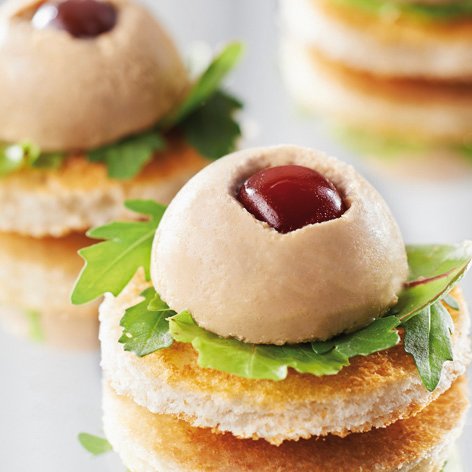 Griottines® en mini-bombe foie gras