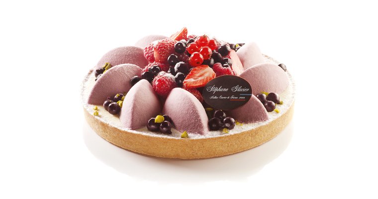 Tarte cheese cake Cassis fruits rouges