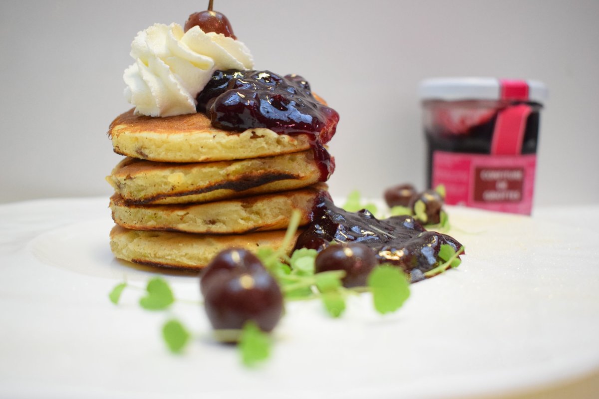 Pancakes aux pommes et Griottines®